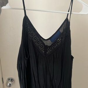 Black swim coverup